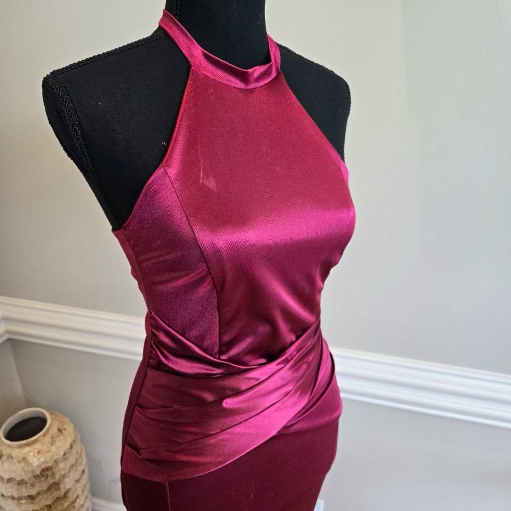 Satin Halter Dress